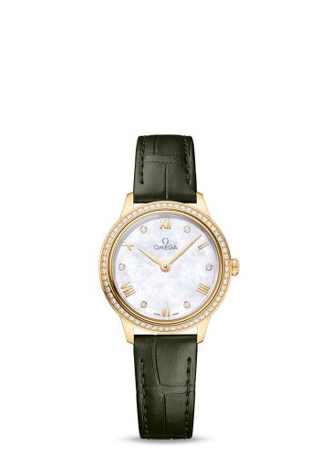Omega De Ville Quartz 27.5 Yellow Gold - Diamond / MOP - Diamond
